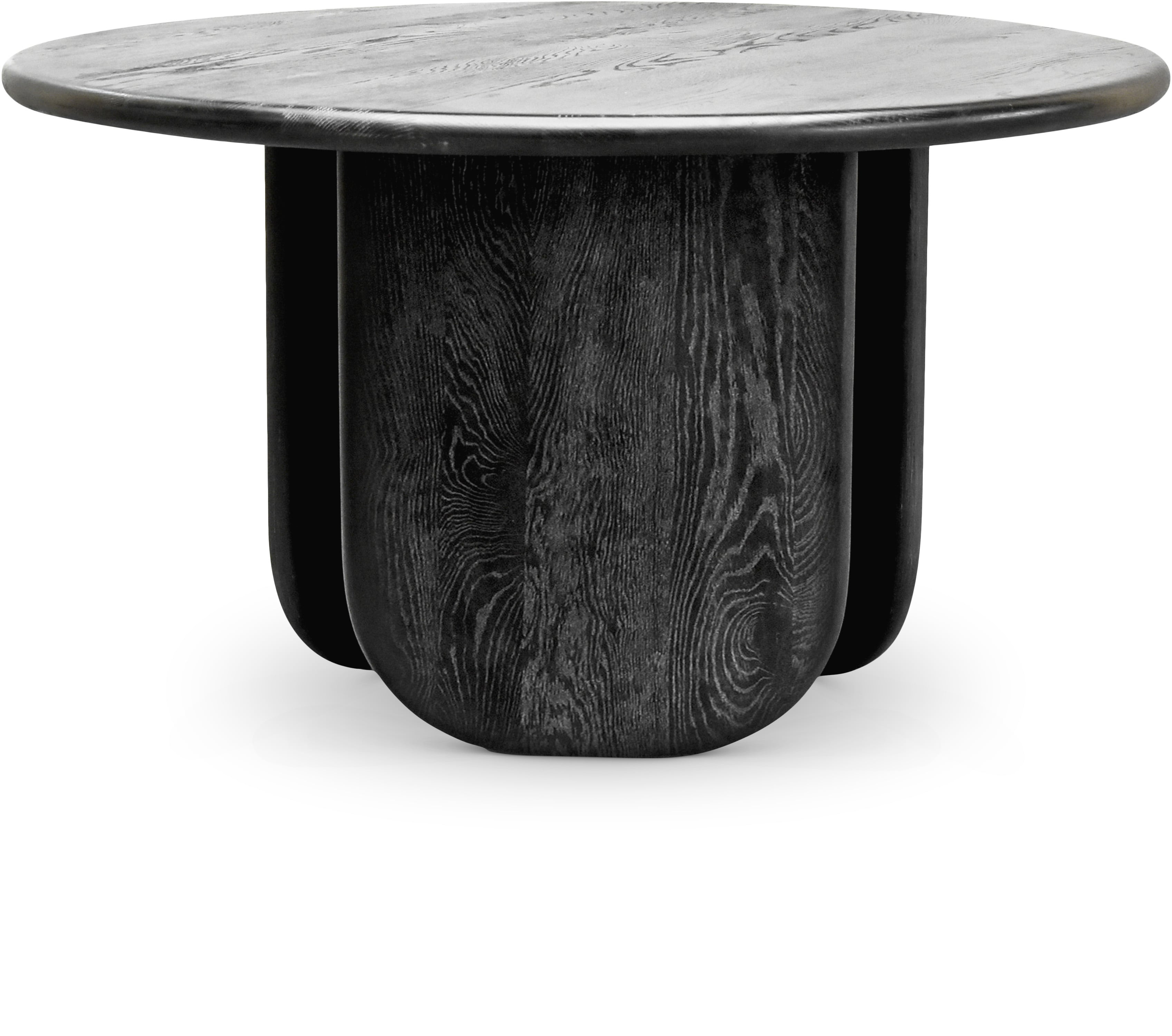 Meridian Furniture Benito 898BlackT MidCentury Modern Round Black Oak