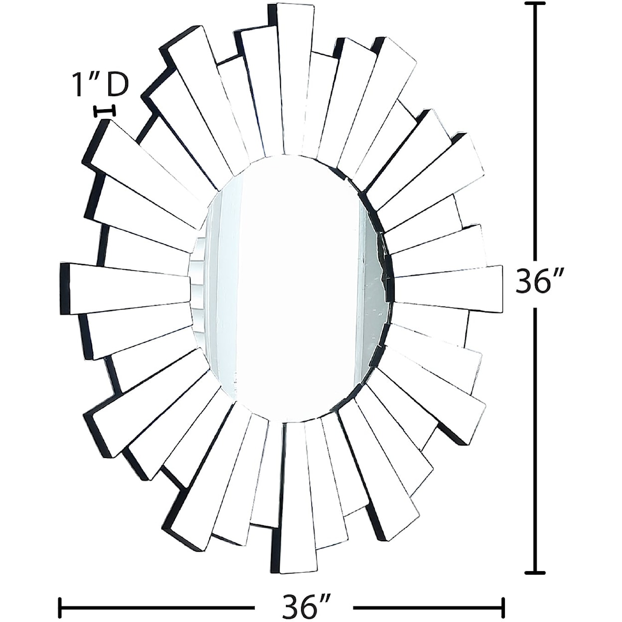 Meridian Furniture Nexus Mirror