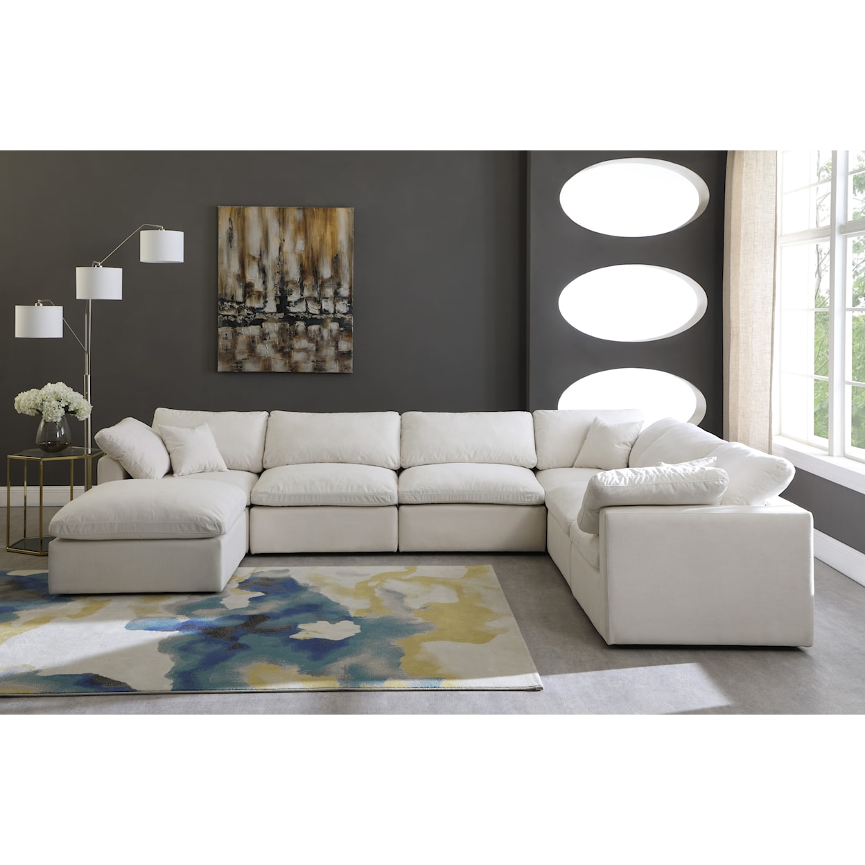 Meridian Furniture Plush Standard Comfort Modular Sectional