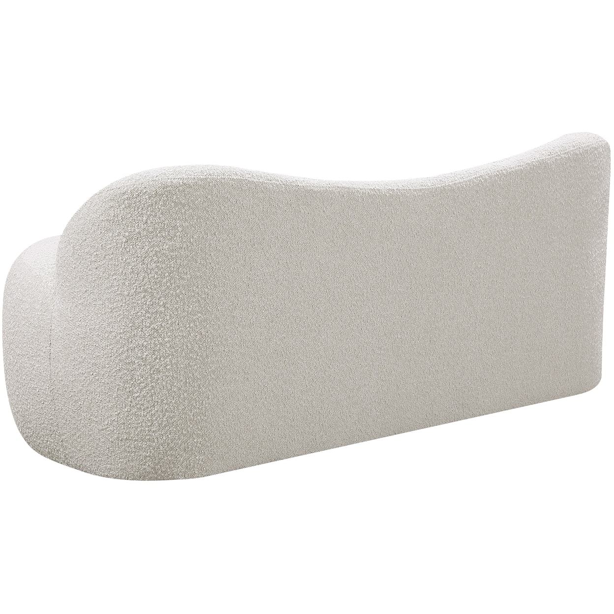 Meridian Furniture Flair Upholstered Cream Boucle Fabric Bench