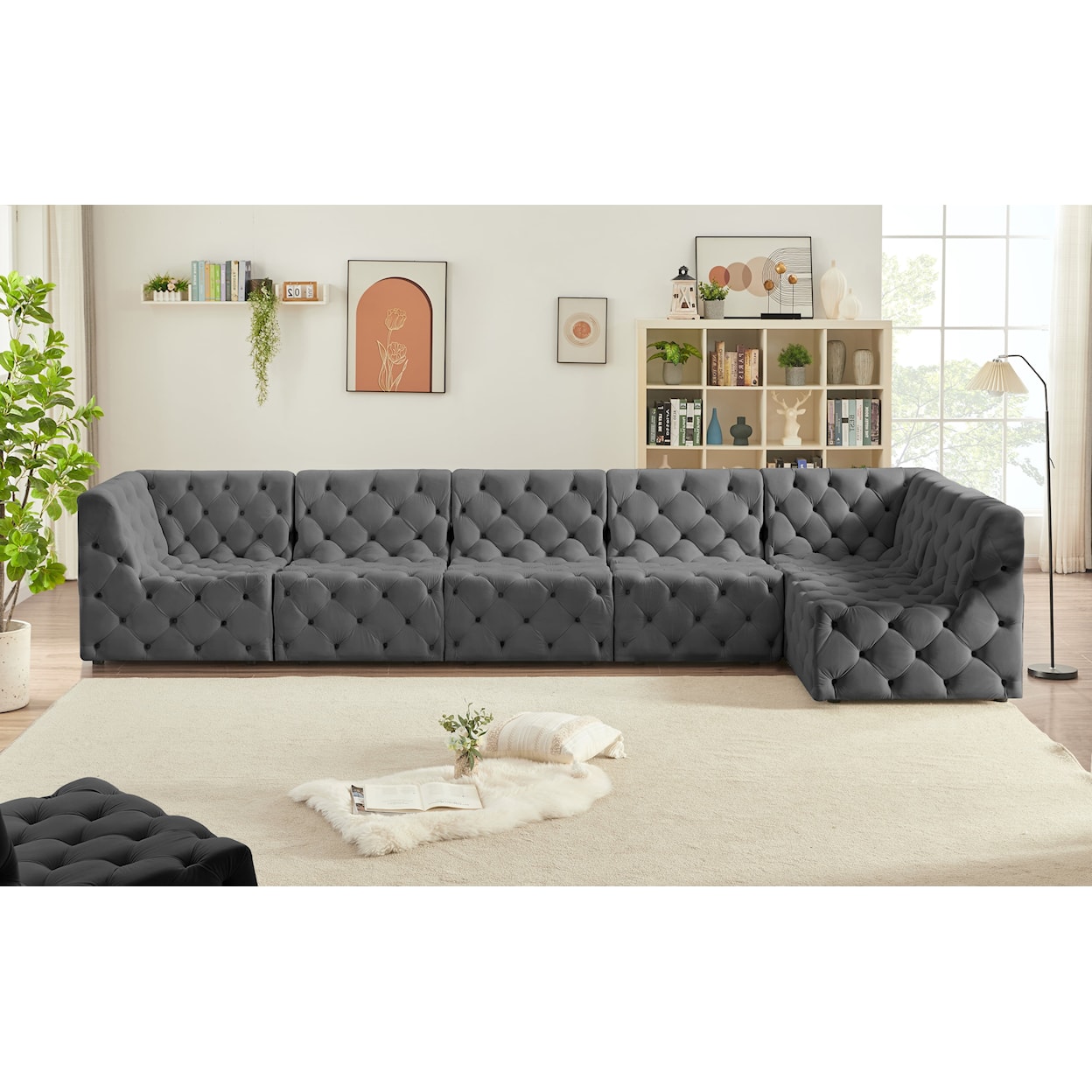 Meridian Furniture Tuft Modular Sectional