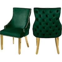 Tuft Green Velvet Dining Chair