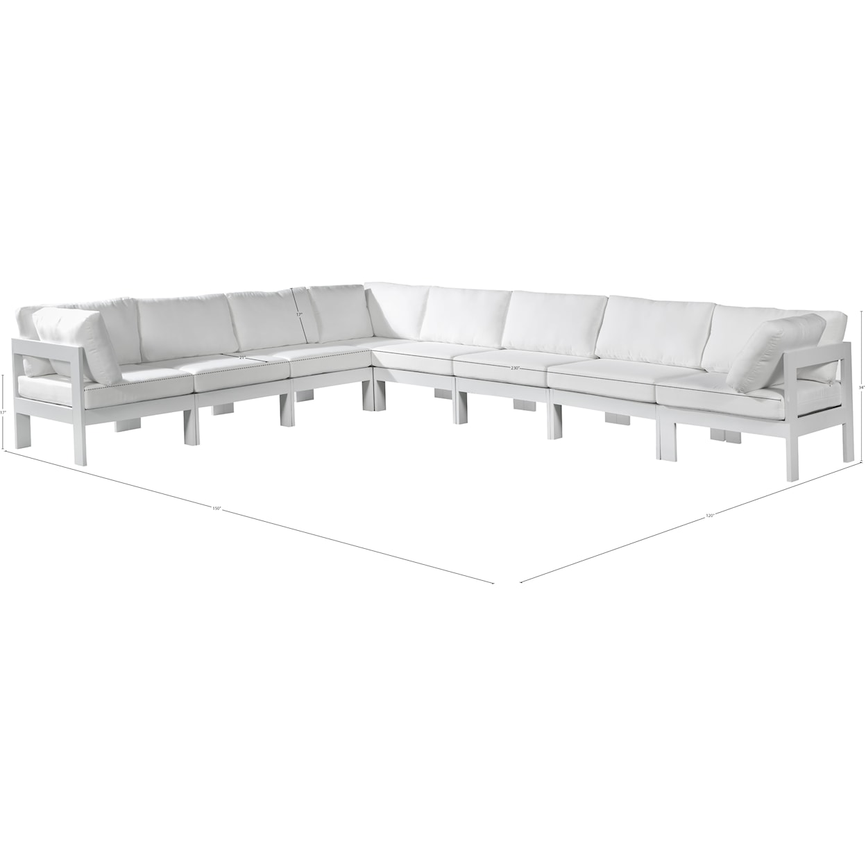 Meridian Furniture Nizuc Modular Sectional