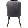 Meridian Furniture Belle Grey Velvet Dining Chair