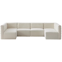 Quincy Cream Velvet Modular Sectional