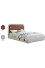 Meridian Furniture Blake Contemporary Upholstered Low-Profile Twin Bed