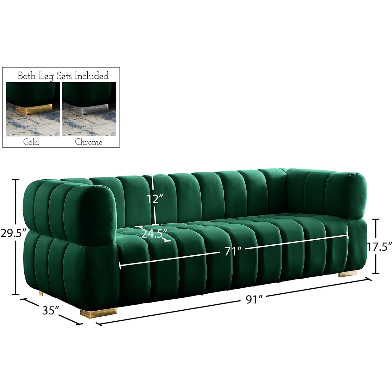 Meridian Furniture Gwen Sofa