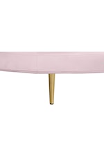 Meridian Furniture Circlet Circlet Pink Velvet Round Sofa Settee