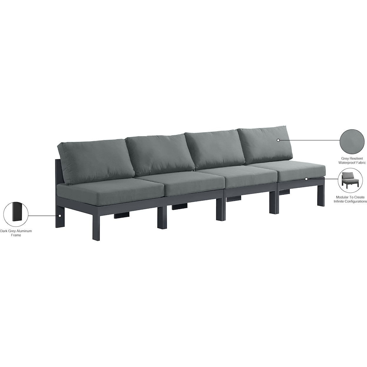 Meridian Furniture Nizuc Modular Sofa