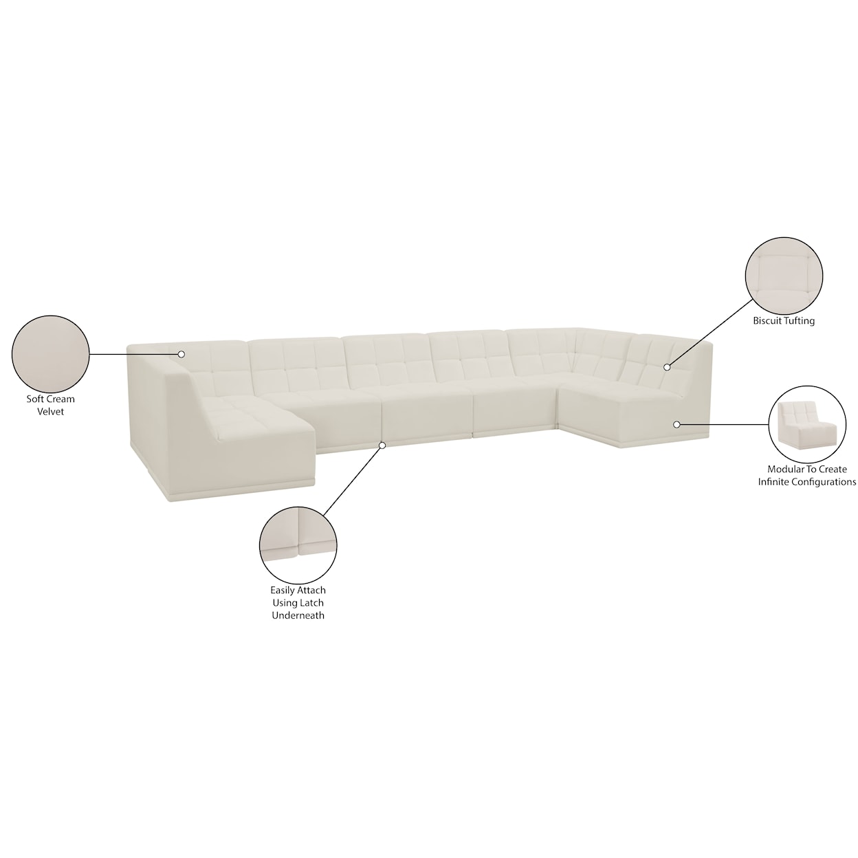 Meridian Furniture Relax Modular Sectional