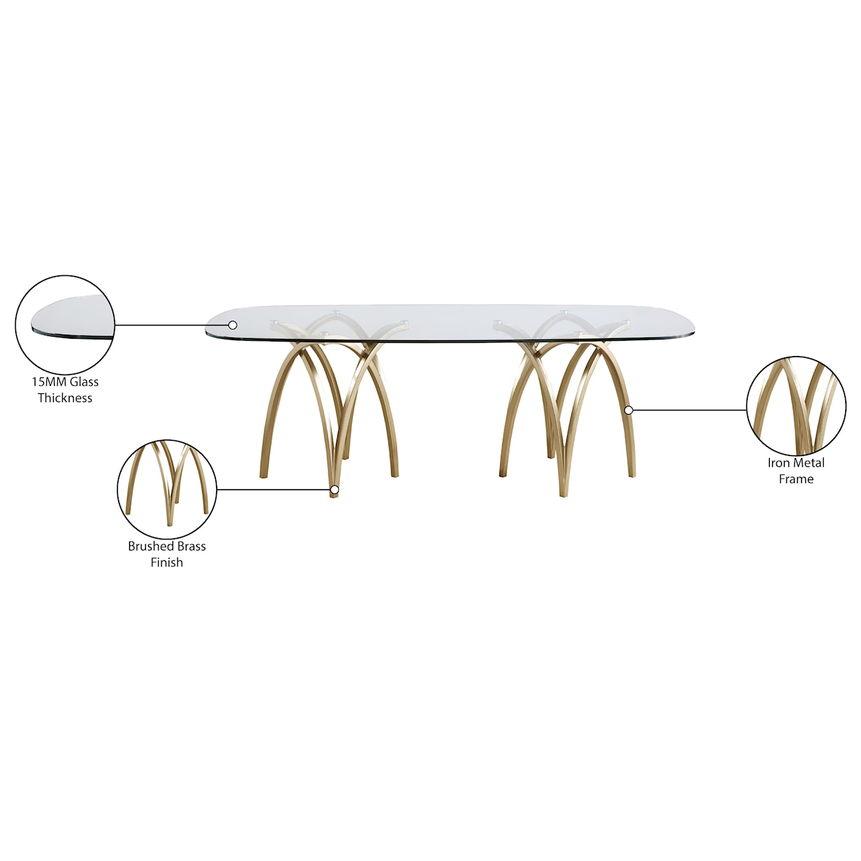 Meridian Furniture Madelyn Dining Table