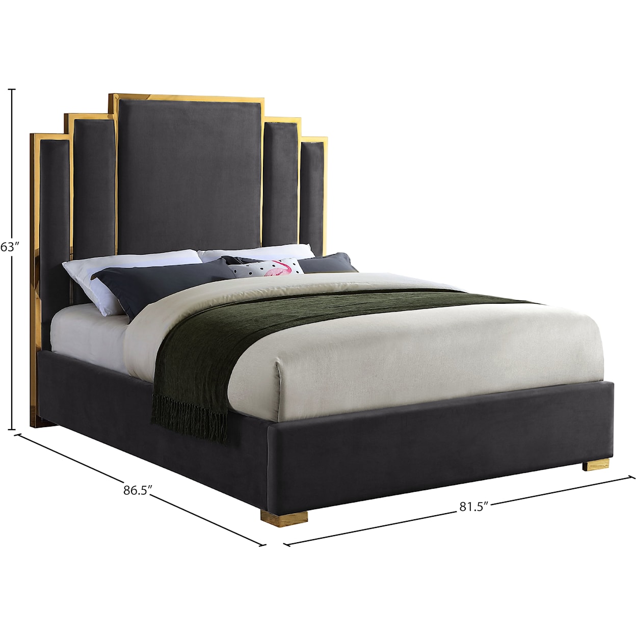 Meridian Furniture Hugo King Bed