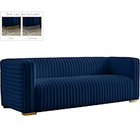Ravish Navy Velvet Sofa