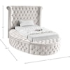 Meridian Furniture Luxus Twin Bed (3 Boxes)
