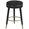 Meridian Furniture Coral Upholstered Boucle Swivel Counter Stool