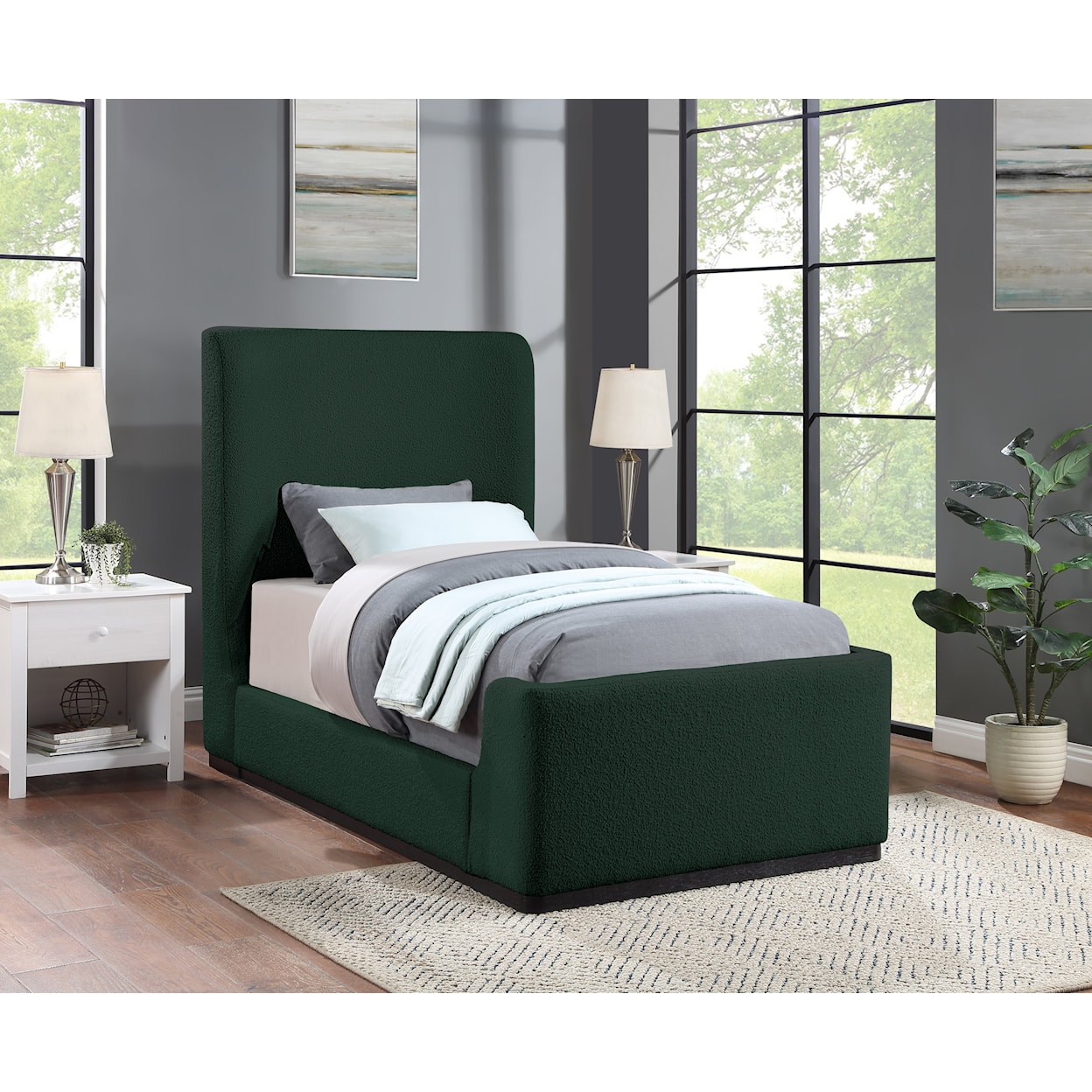 Meridian Furniture Oliver Twin Bed (3 Boxes)