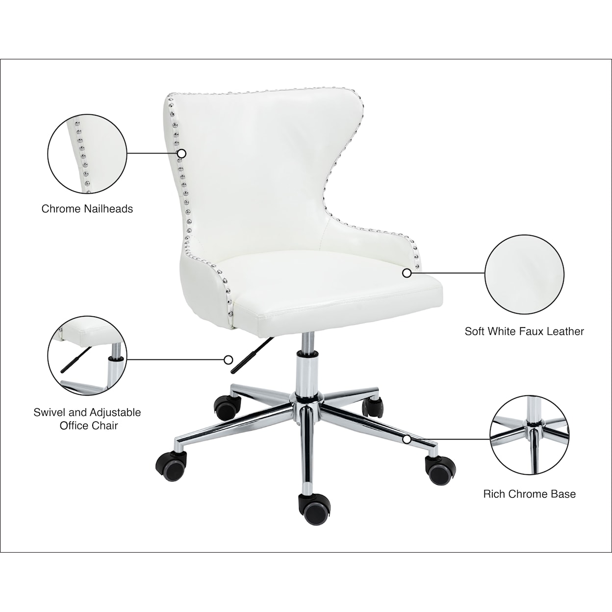 Meridian Furniture Hendrix Office Chair