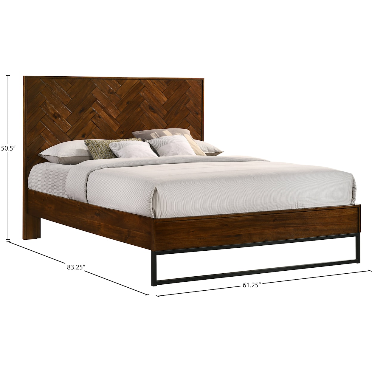 Meridian Furniture Reed Queen Bed (3 Boxes)