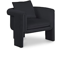 Sloan Black Velvet Accent Chair