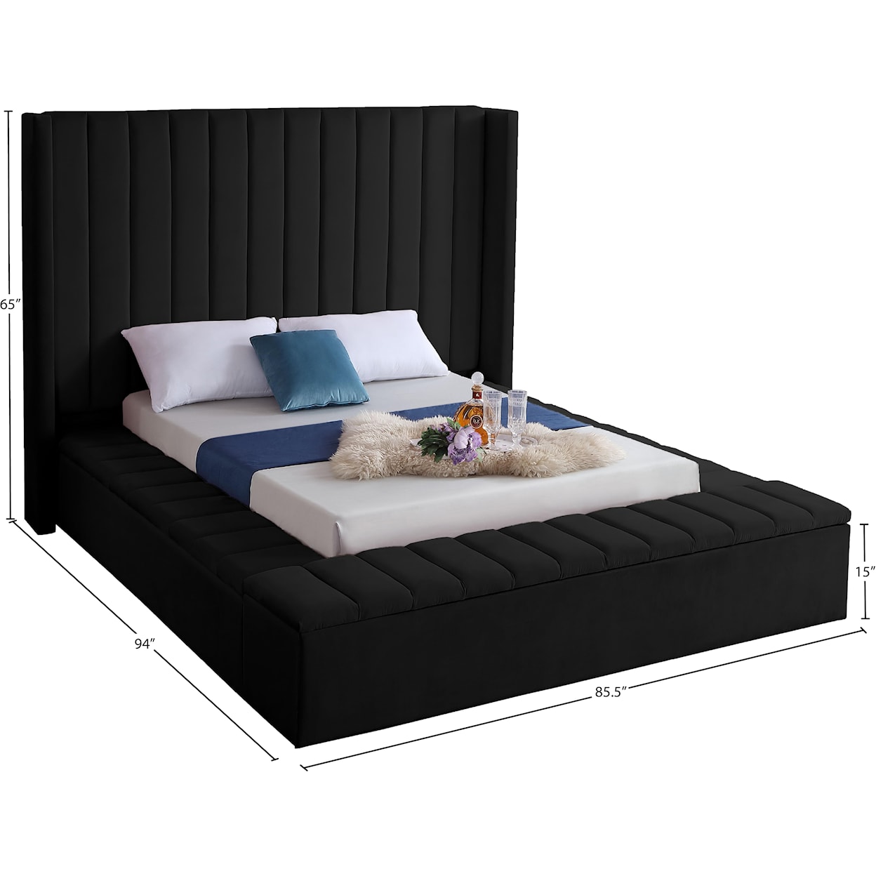 Meridian Furniture Kiki Full Bed (3 Boxes)