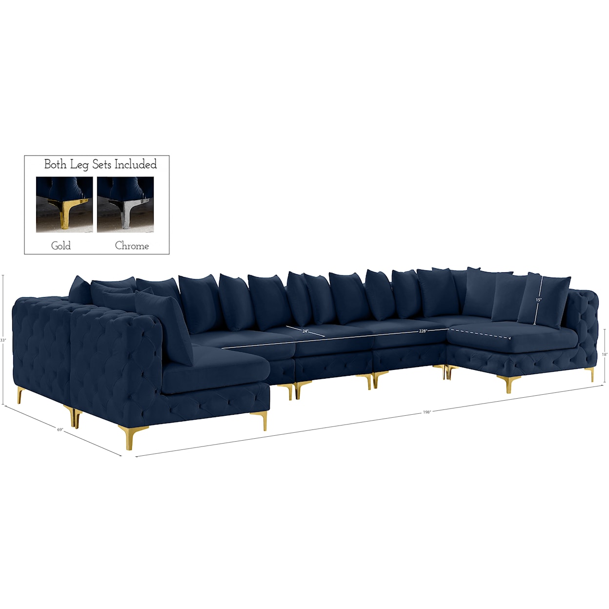 Meridian Furniture Tremblay Modular Sectional