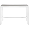 Meridian Furniture Nizuc Aluminum Rectangle Bar Table