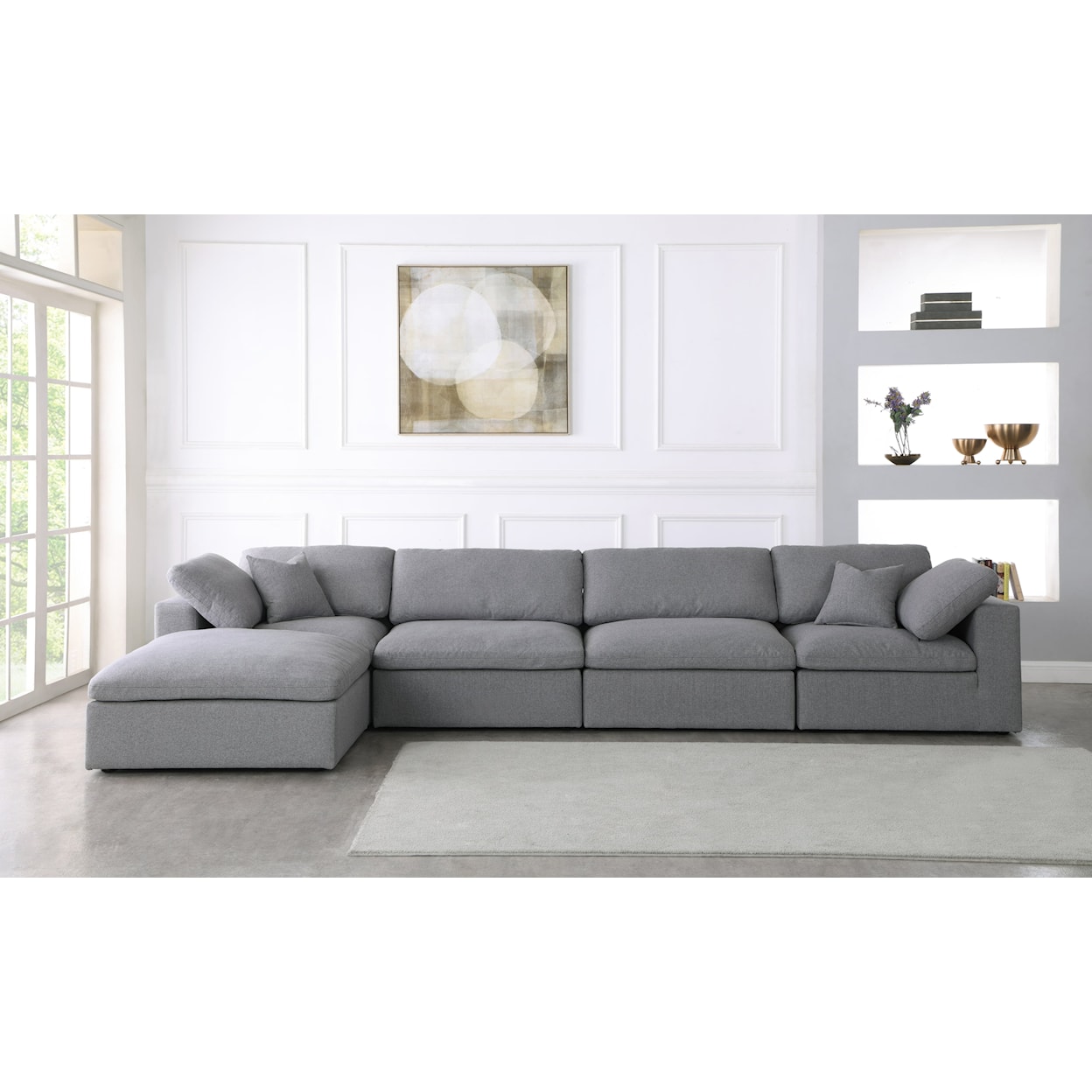 Meridian Furniture Serene Deluxe Comfort Modular Sectional