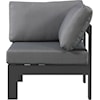 Meridian Furniture Nizuc Aluminum Corner Chair