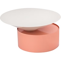 Contemporary Damon Coffee Table Pink