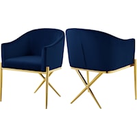 Contemporary Velvet DIning Chair