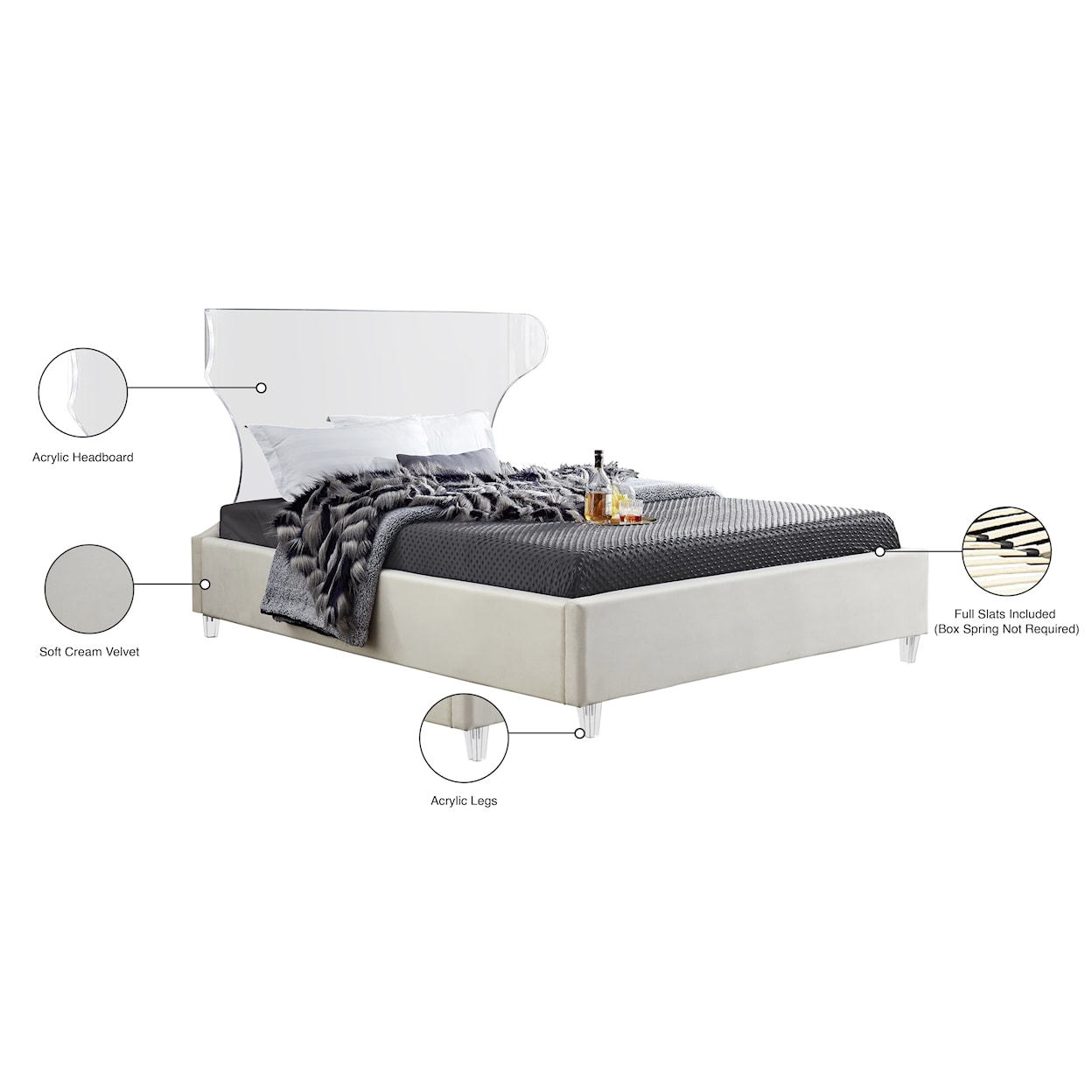 Meridian Furniture Ghost Full Bed