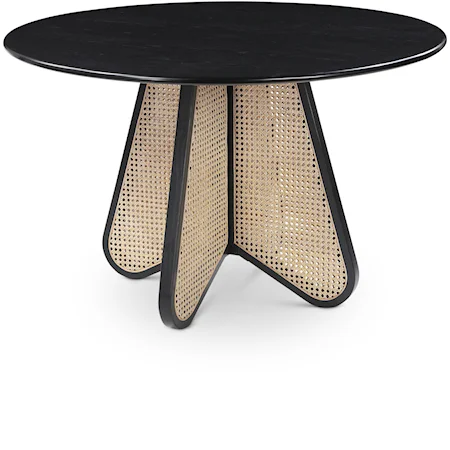 Mid-Century Black Butterfly Dining Table