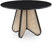 Mid-Century Black Butterfly Dining Table