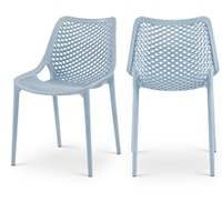 Mykonos Sky Blue Outdoor Patio Dining Chair