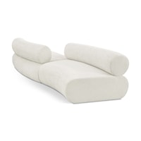 Bale Cream Chenille Fabric Modular Sofa
