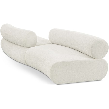 Bale Cream Chenille Fabric Modular Sofa