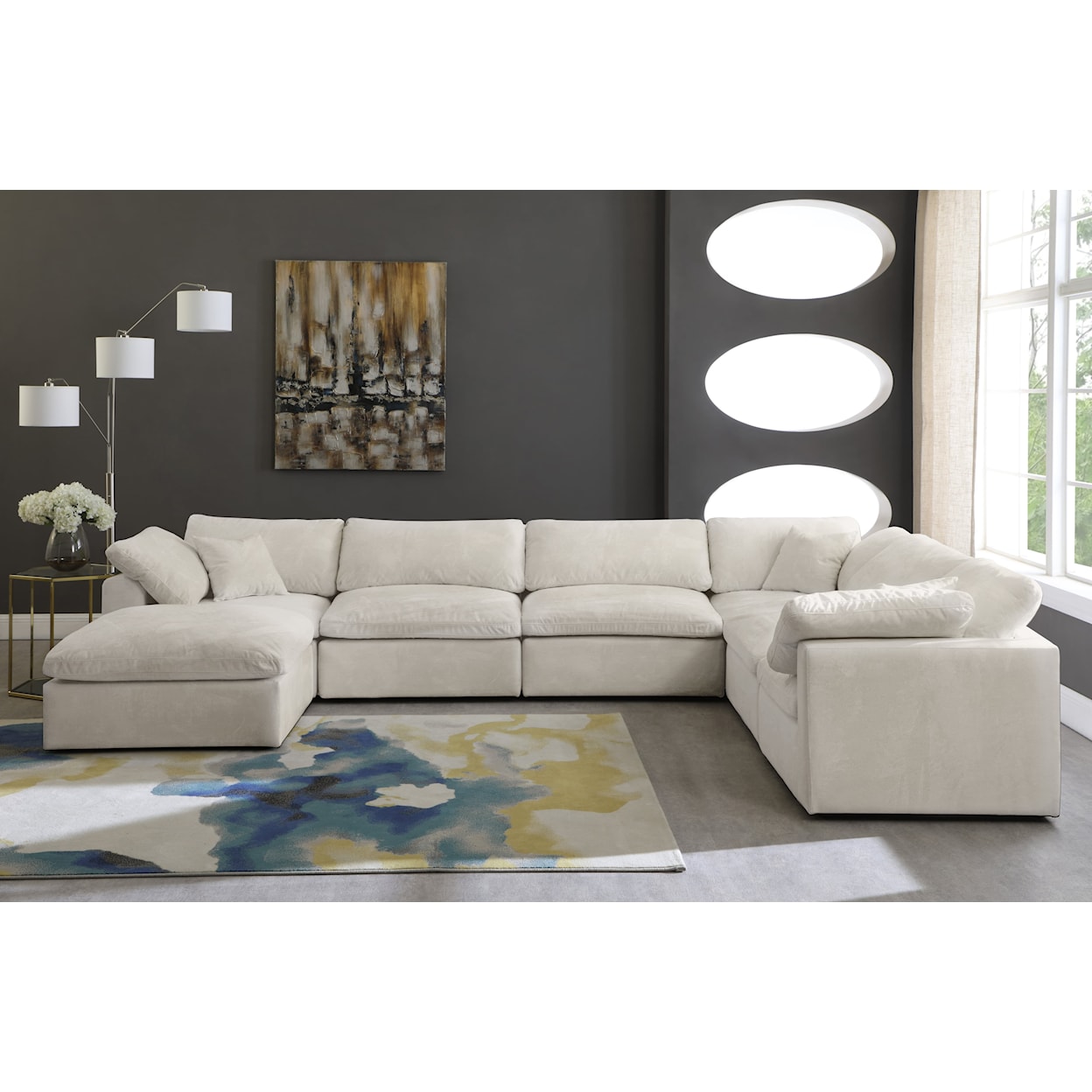 Meridian Furniture Cozy Comfort Modular Sectional