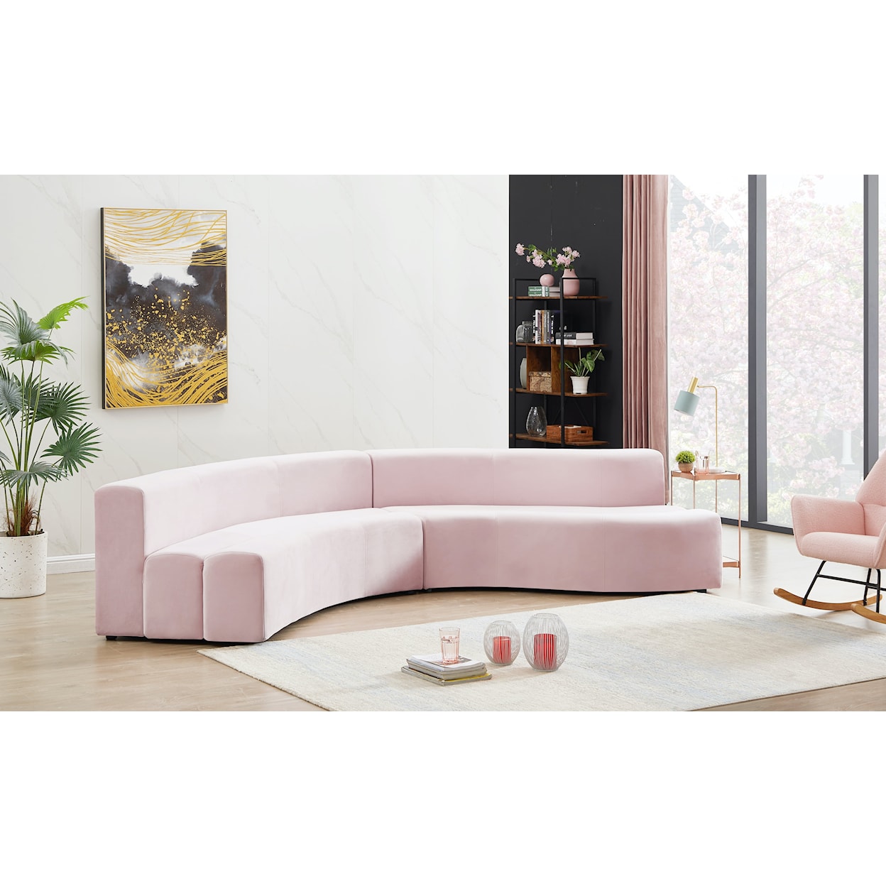 Meridian Furniture Curl 2pc. Sectional