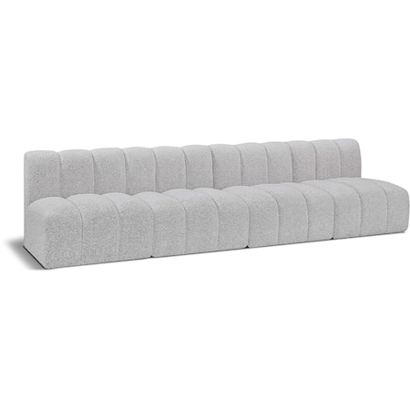 Arc Grey Boucle Fabric Modular Sofa