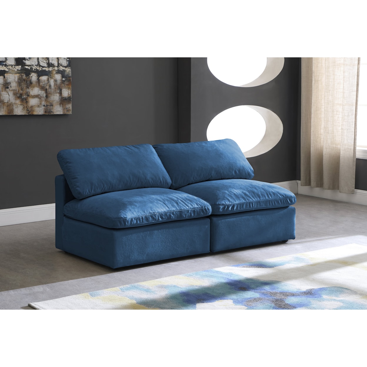 Meridian Furniture Plush Standard Comfort Modular Sofa