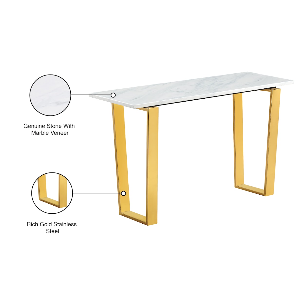 Meridian Furniture Cameron Console Table