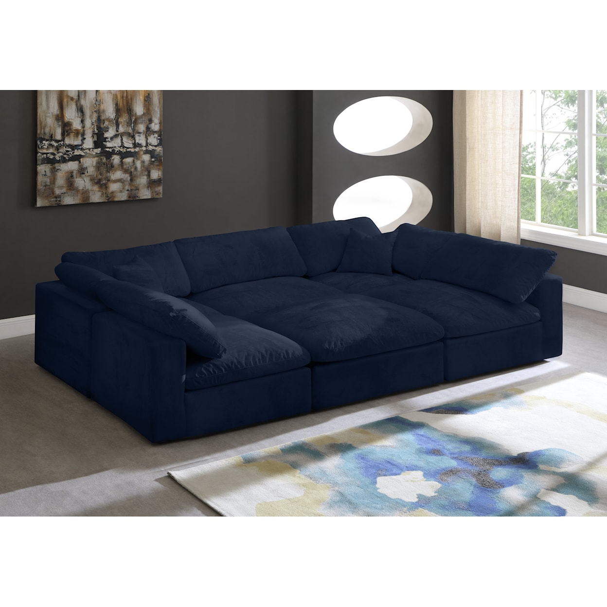 Meridian Furniture Cozy Comfort Modular Sectional