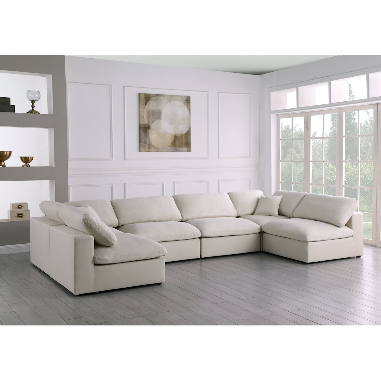 Meridian Furniture Plush Standard Comfort Modular Sectional