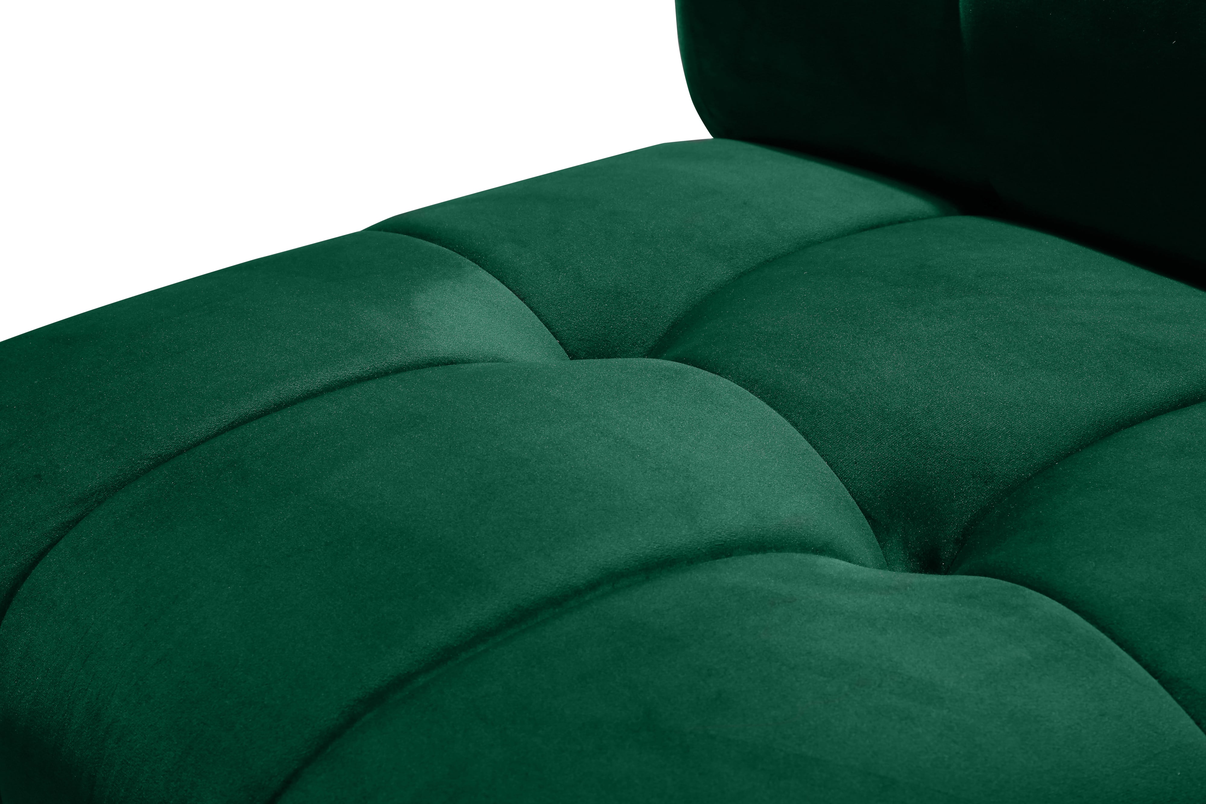 Meridian Furniture Limitless 645Green15PC Limitless Green Velvet 15pc