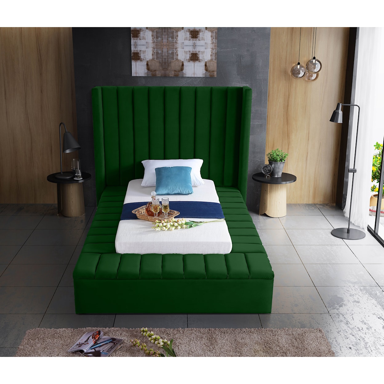 Meridian Furniture Kiki Twin Bed (3 Boxes)