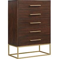 Contemporary 5-Drawer Bedroom Chest
