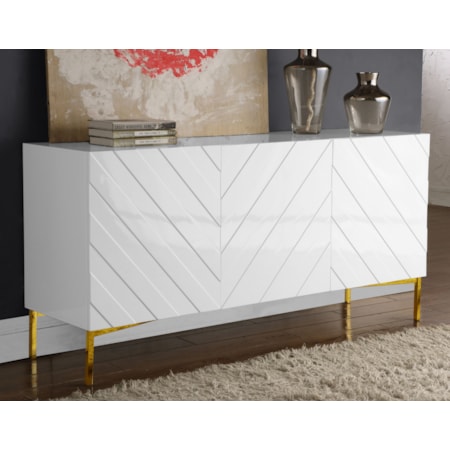 White Sideboard with Storage