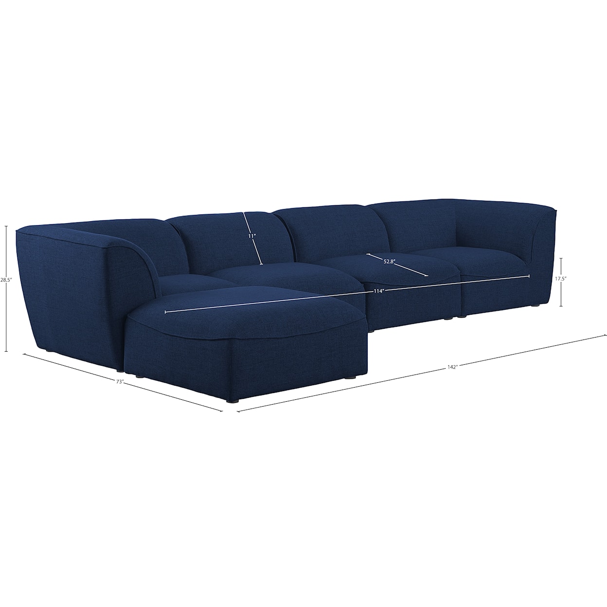 Meridian Furniture Miramar Modular Sectional