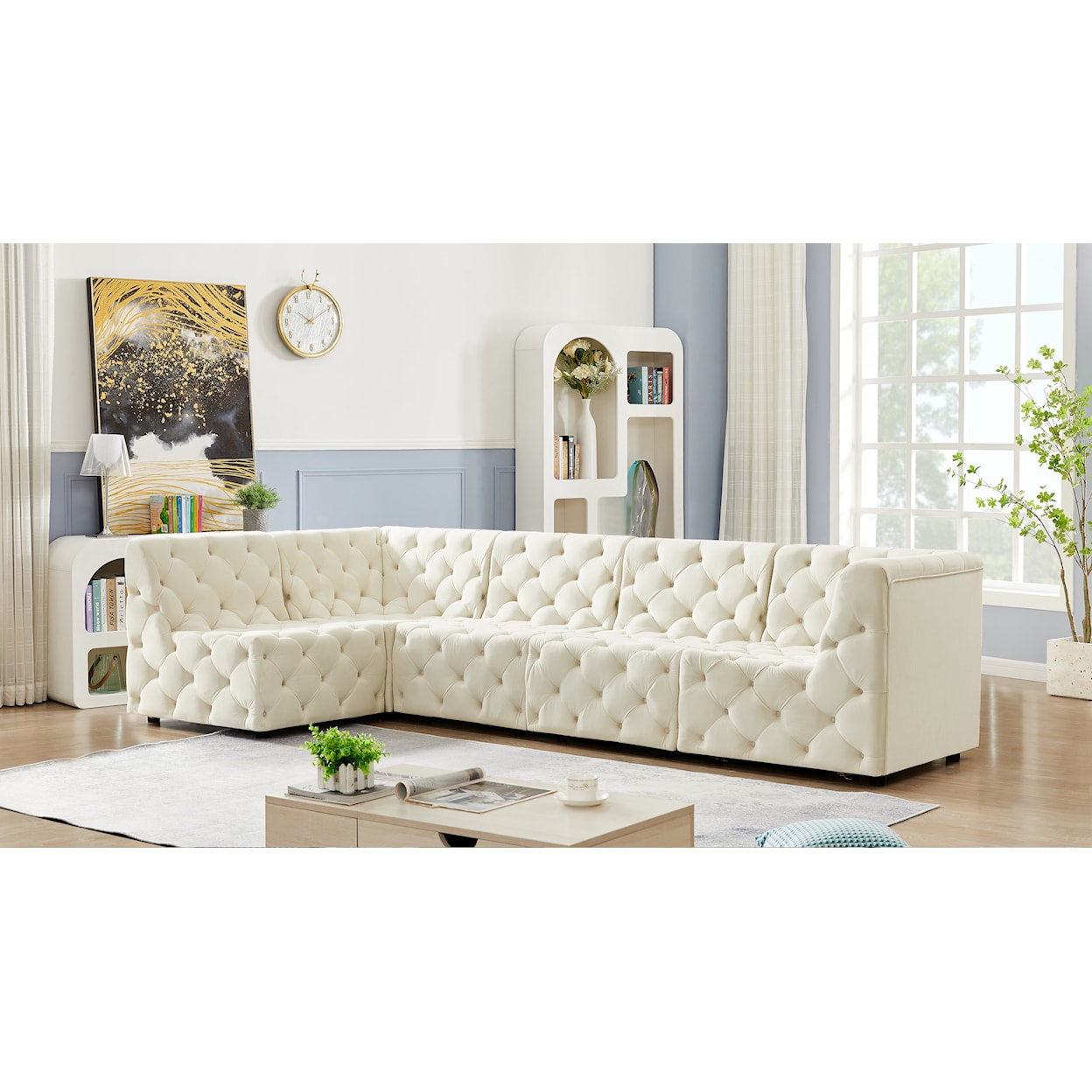 Meridian Furniture Tuft Modular Sectional