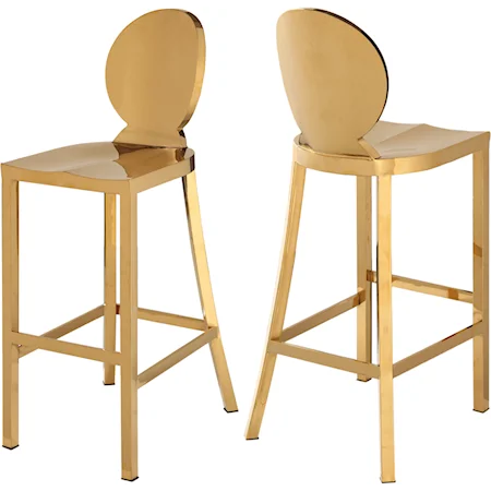 Maddox Gold Stainless Steel Stool